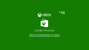 Giftcard Xbox live R$15